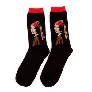 Girl with a Pearl Earring Johannes Vermeer Unisex Socks